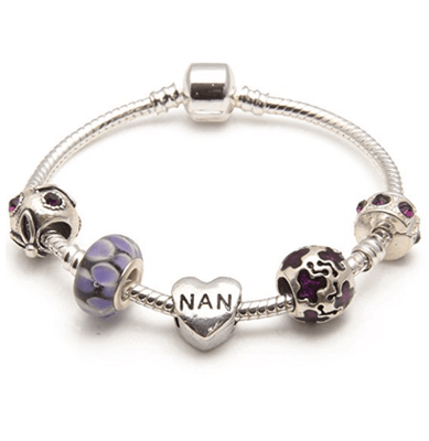 Gold plated nan bracelet created with zircondia® crystals | Fruugo UK